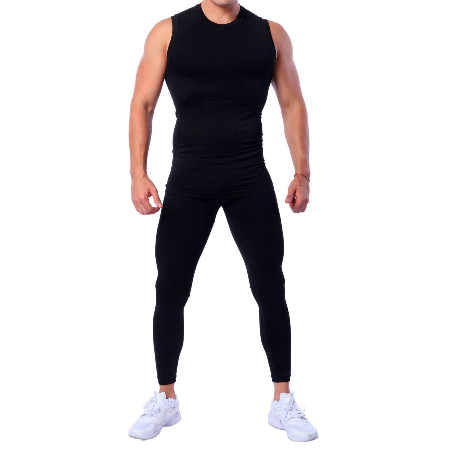 Playera deportiva seamless sin mangas