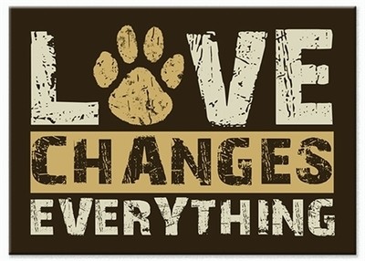"Love Changes Everything" Indoor Magnet
