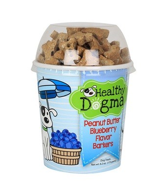 Healthy Dogma Peanut Butter Blueberry Barkers
