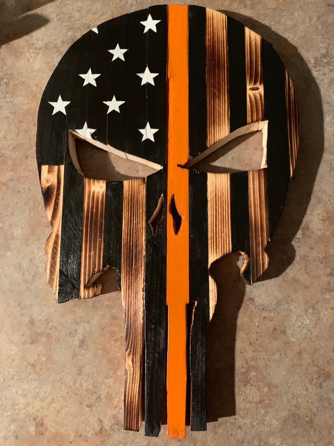 Wood Burnt Punisher