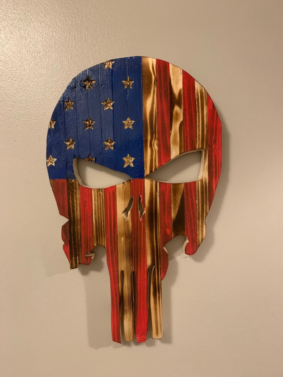 Wood Burnt Punisher