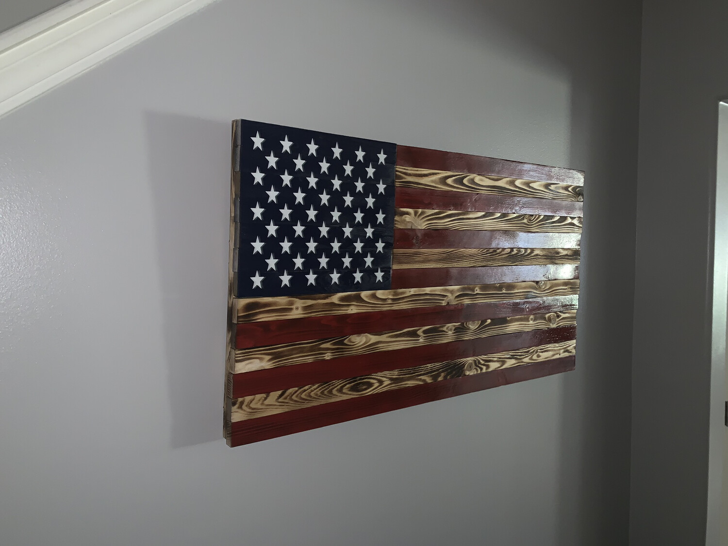 Burnt/Red US Flag
