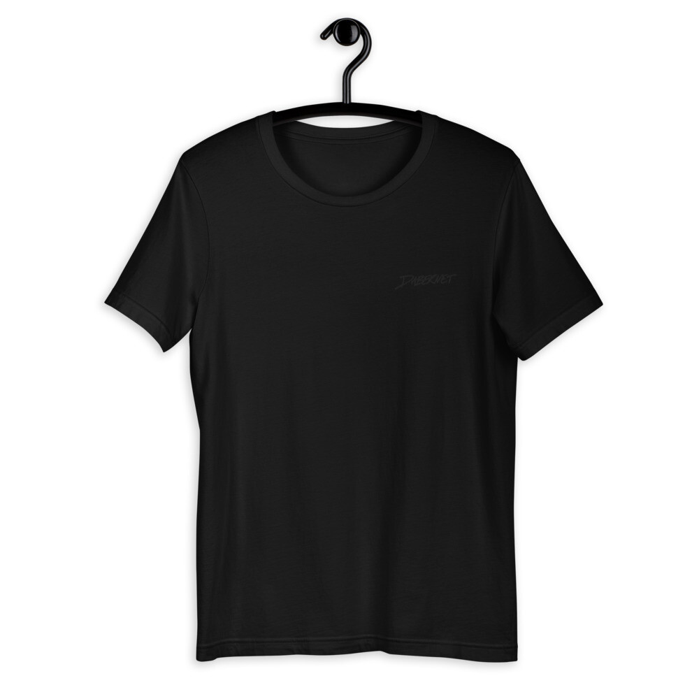 Dabernet Embroidered Stealth Black T-Shirt, Size: S
