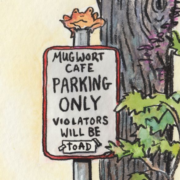 Parking Violators will be Toad - art print