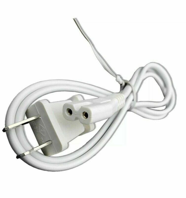 White 2 prong AC Wall Power Cord for Bose sounddock Or White Playstation Ps3,PS