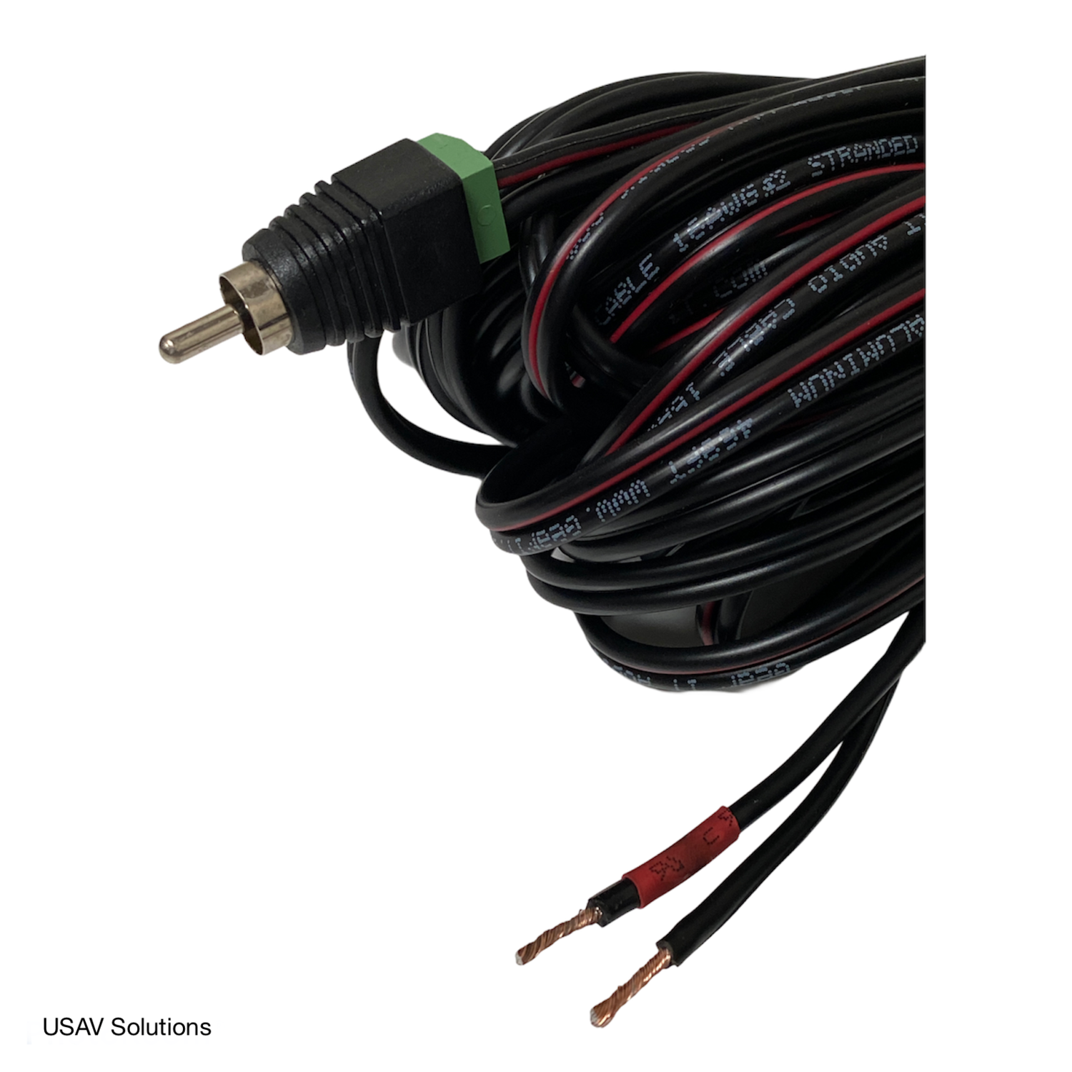 Set Of 5 - 16 Gauge Speaker Cables For Bose Lifestyle - RCA To Bare Wire (1:6)