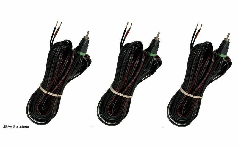 Set of 3 20-ft speaker cable for the 3 front speakers Bose Acoustimass 6 10 15