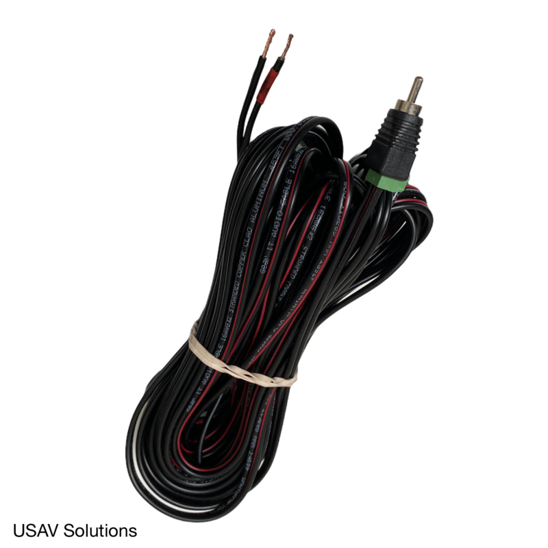 Set of 5 - 16 Gauge Speaker Wire for Bose Lifestyle System - RCA to Bare Wire
