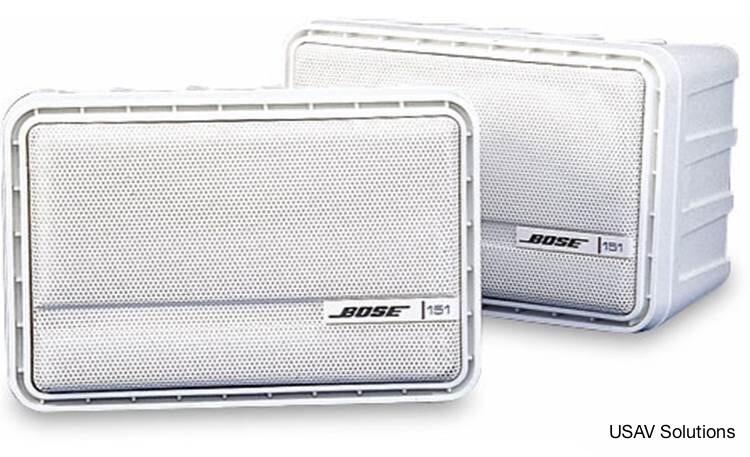 Bose 151 Environmental Speaker Pair with Brackets - White