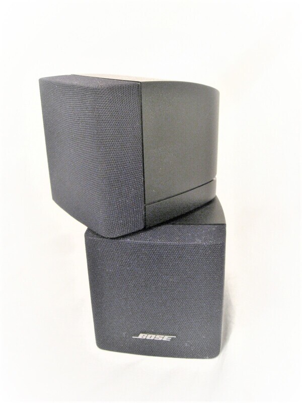 02 Pairs of BOSE DOUBLE CUBE SPEAKER black/2nd generation - w wall mount brackets