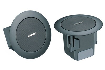 BOSE Pro FreeSpace 3-II Flush Satellite speaker, 6 Ohm/100 Volt, Black