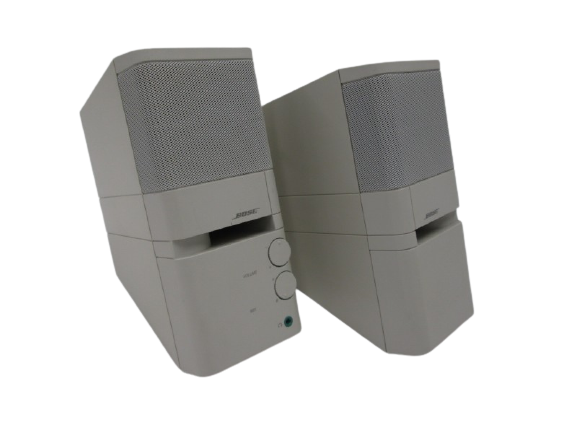 Bose MediaMate Computer Desk Speakers, White