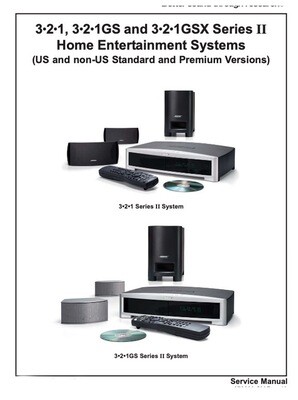Bose 321 Series II GS GSX Service Manual PDF