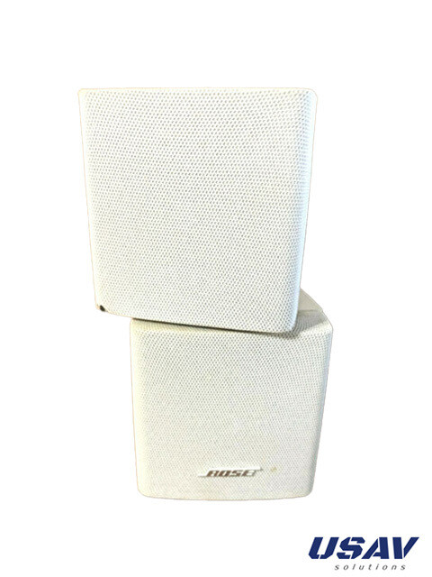 Double Cube Speaker for BOSE Lifestyle Acoustimass (RCA Connector) - White