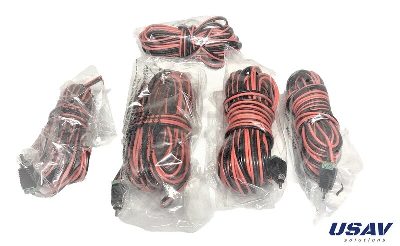 5 Speaker Cables for Bose Lifestyle 18 28 38 48 - RCA to Bare Wire Black/Red