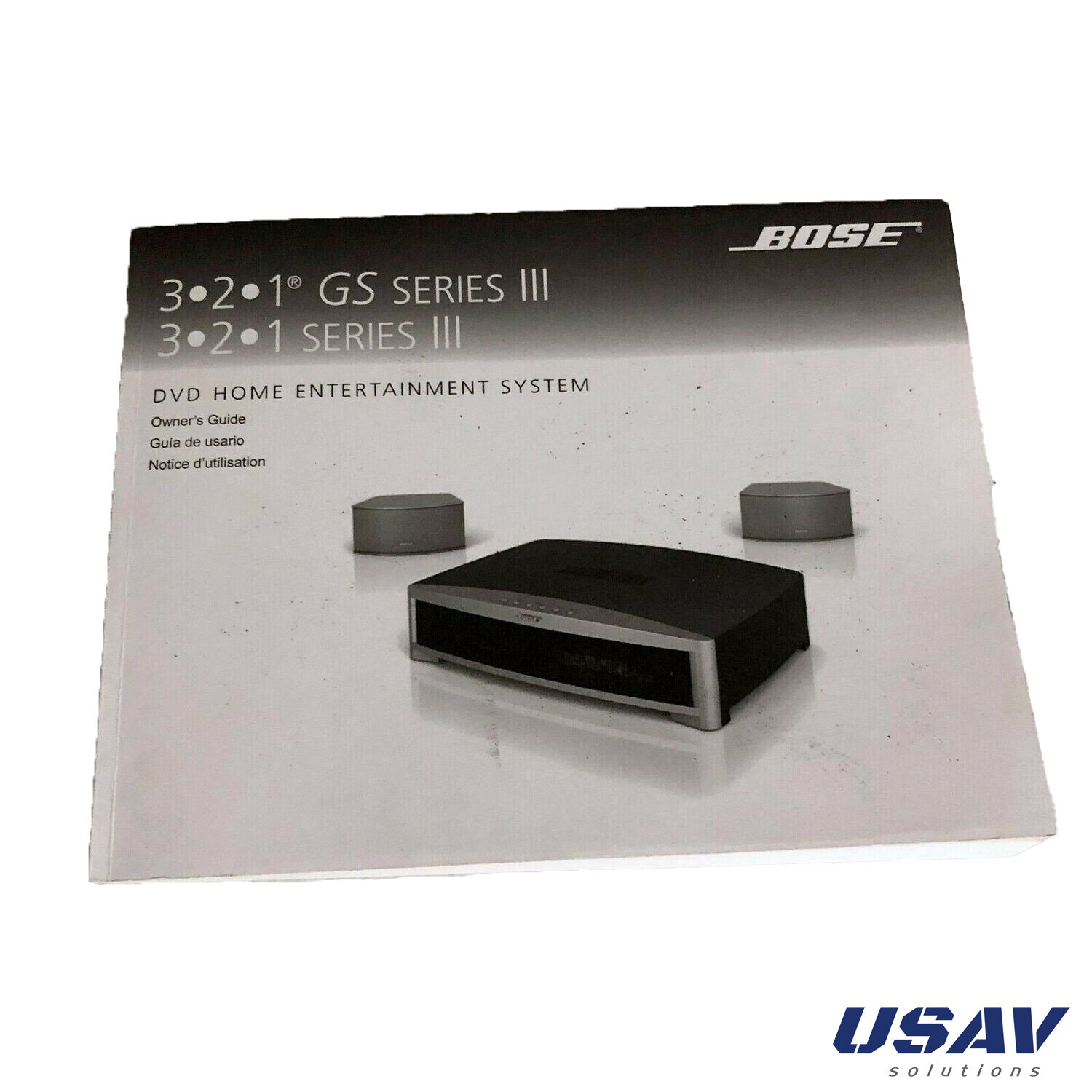 Bose 3.2.1 GS Series III Owners User Manual Guide (Photocopy)