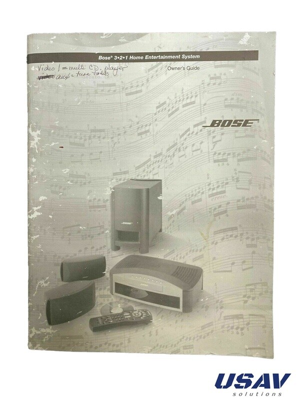 Bose 3.2.1 GS Series II Owners User Manual Guide (Photocopy)