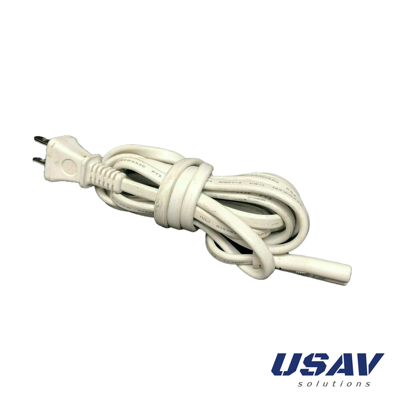 White Bose 2 Prong Power Cord for Bose Sounddock Series I II Power adapter