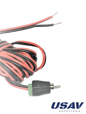 02 Rear Speaker Cables for Bose Acoustimass Lifestyle - RCA to Bare Wire