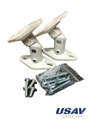 Plastic wall mount bracket for Bose 161 151 Speaker (Pair, White) - FREE SHIPPING