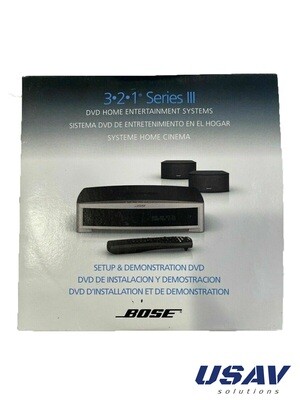 Bose 321 In-Home Setup &amp; Demonstration Series III DVD Only