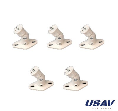 Set Of 5 Wall Mount brackets White For Bose Acoustimass Satellite speaker - FREE SHIPPING