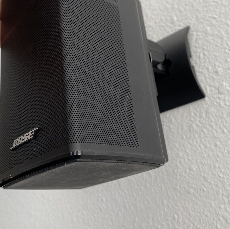 Metal Wall Mount bracket For Bose Direct Reflecting Series II speakers  - Black Single