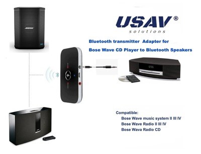Bluetooth transmitter  Adapter for Bose Wave CD Player to BOSE Bluetooth Speakers