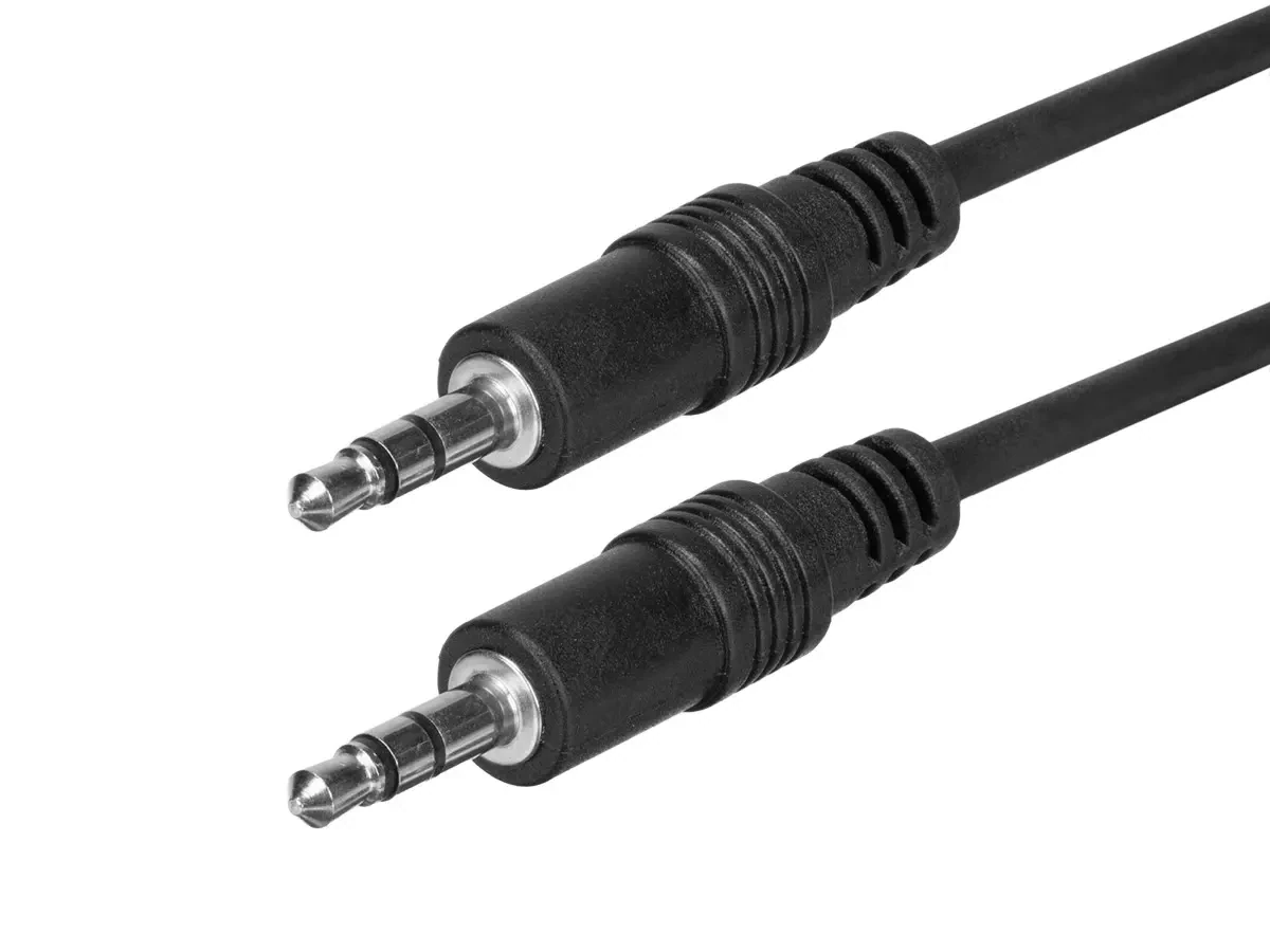 3ft 3.5mm Stereo Plug/Plug M/M Cable - Black for Bose wave music system II III IV