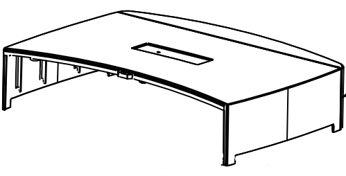 Replacement COVER, CONSOLE, DVD, GRAPHITE for Bose 321 Series II