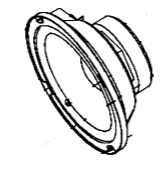 Replacement  WOOFER ASSY, 6", (WITH TRIM RING) for Bose Model 201 Series V Loudspeaker