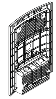 Replacement CINEMATE 1SR, REAR PANEL ENCL, BLK for Bose CineMate 1SR Bass Module