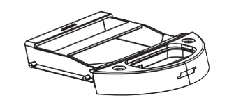 Replacement TOP, CRADLE, PC/ABS, for Bose SoundDock Docking Cradle - Black