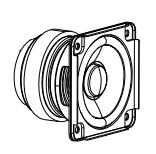 Replacement SPEAKER, FULL RANGE, 71/19, 4OHM, Fe, LBL/PKG for Bose SoundTouch 20 Series III