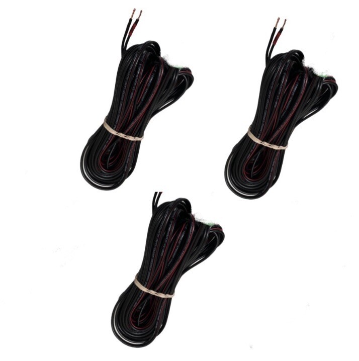 Set of 3 - 16 Gauge Speaker Cable for For front speaker Home Theater System