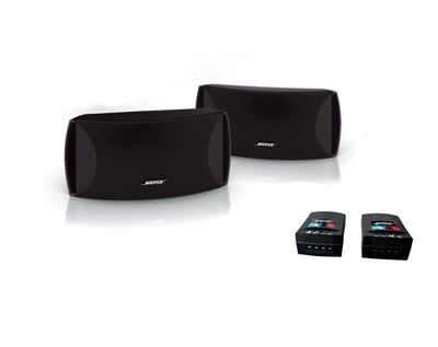 Bose  Speaker Satellite w Bare Speaker Wire Cable Adapter - Pair - Black