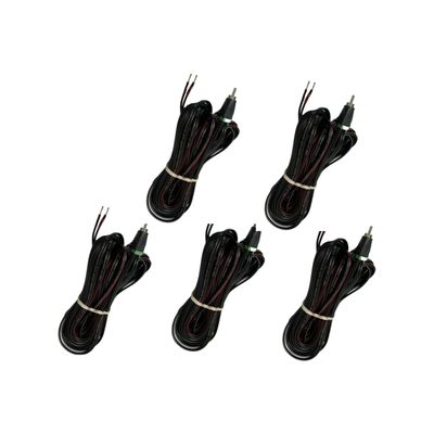 Set of 5 - 16 Gauge Speaker Cable for Bose Acoustimass - RCA to Bare Wire