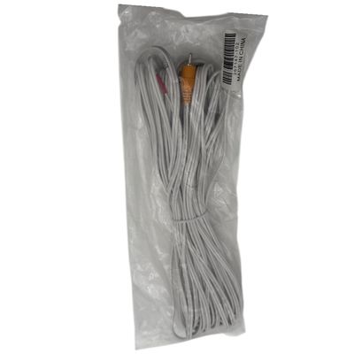 50 ft RCA to Bare Wire Speaker Cable for Rear Bose Cube Speakers / Acoustimass Lifestyle Systems – Single – White