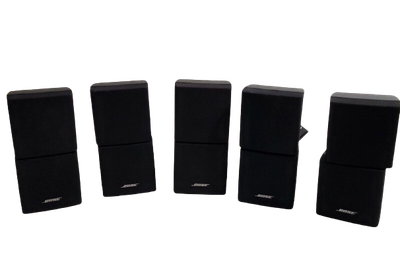 5 Bose Lifestyle Double Cube Satellite Speakers (Black)
