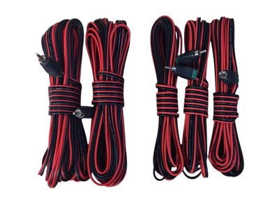 Speaker Cables for Bose Acoustimass Lifestyle - RCA to Bare Wire 5 Set Red/Black