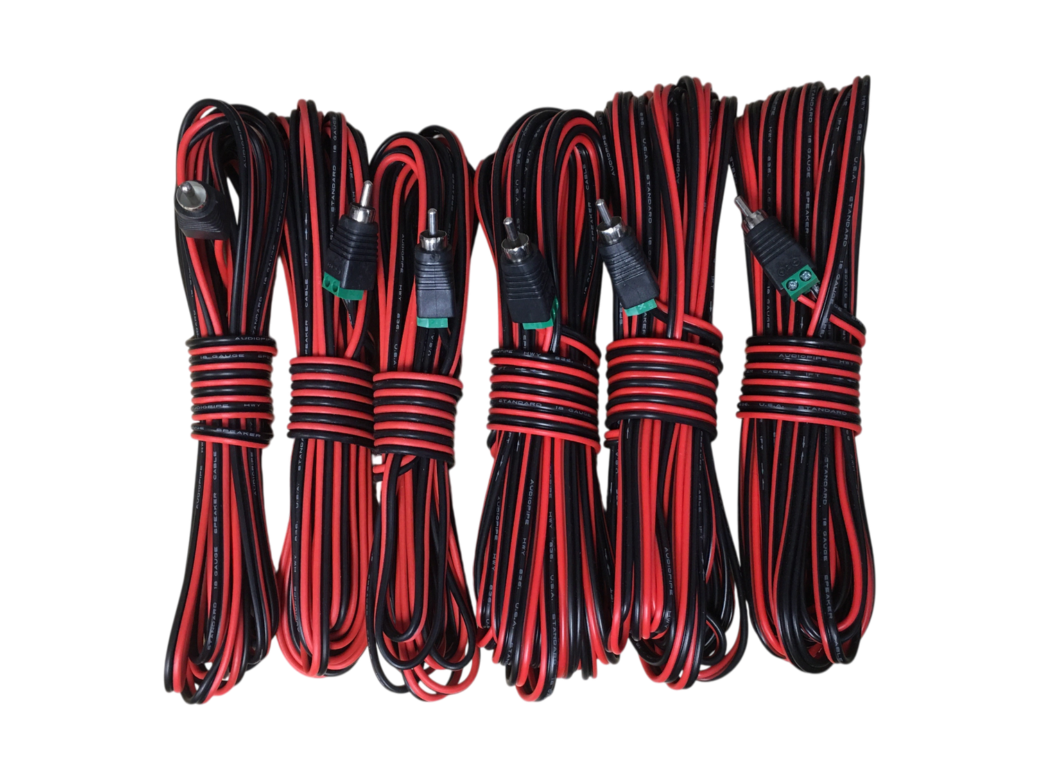 6 Speaker Cables for Bose Acoustimass 16 15 Series II - RCA to Bare Wire