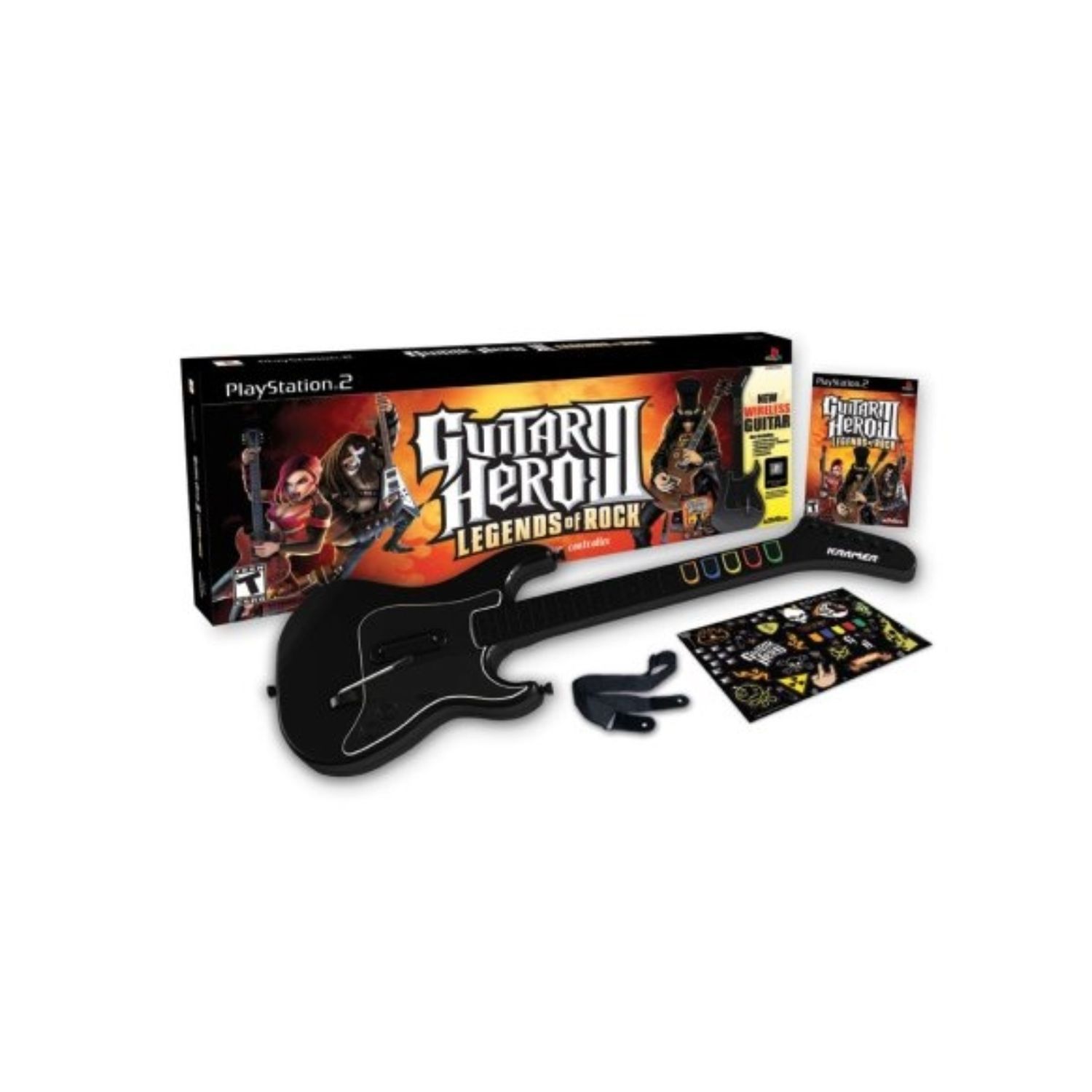PS2 Guitar Hero (Bundle with Guitar)