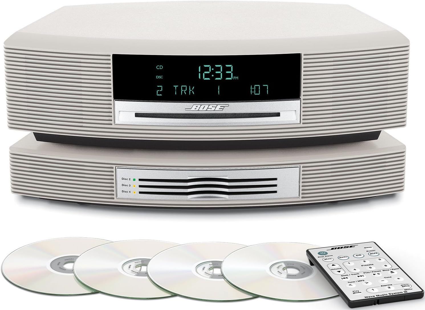 Bose Wave Music System with Multi-CD Changer - Platinum White