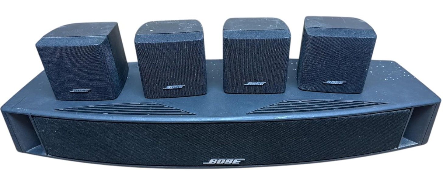 5.1 Surround Sound Speaker System, Bose Home Theater Setup with 4 Satellite Speakers and Center Speaker, Black