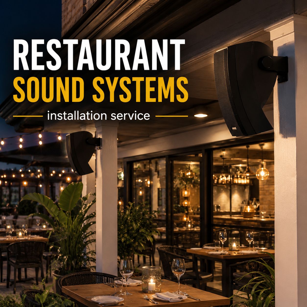 Restaurant Sound System Installation Services