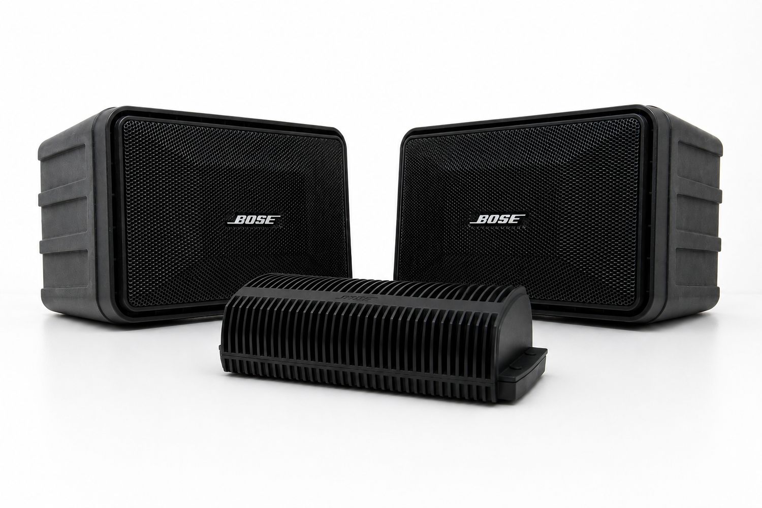 Bose Model 101 (Pair), Black with SA-3 Amplifier + USAV Bluetooth Adapter