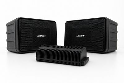 Bose Model 101 (Pair), Black with SA-3 Amplifier + USAV Bluetooth Adapter