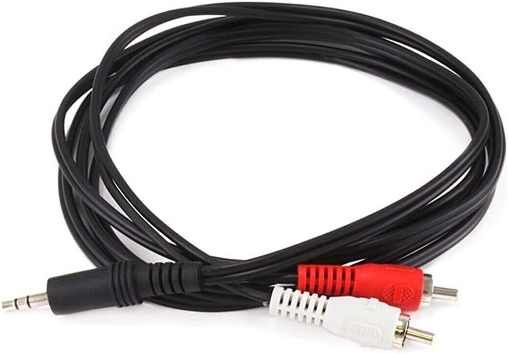 RCA to 3.5mm Stereo AUX Audio Cable – Dual RCA Male to 3.5mm Male for Bose Lifestyle | Wave Radio / CD