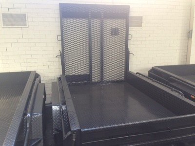 Single Axle Beaver Tail Plant Trailer