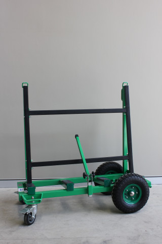 Glass Self Locking Trolley 400kg